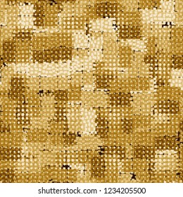 Golden seamless pattern having rows of small five-pointed stars.
