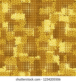 Golden seamless pattern having rows of small five-pointed stars.