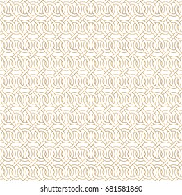 Golden seamless pattern with oriental delicate ornament.