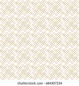 Golden seamless pattern with oriental delicate ornament.