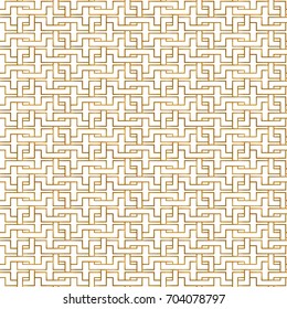 Golden seamless pattern with oriental delicate ornament.