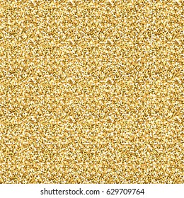 Golden seamless vector background. Shimmering pattern. Confetti foil. Glamorous shiny print.