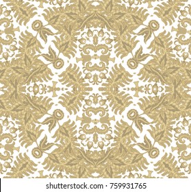 Paisley Pattern On Blue Stock Vector (Royalty Free) 1169217844