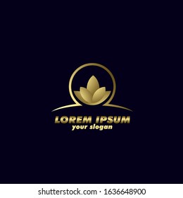 golden seed logo icon for farming and agriculture company