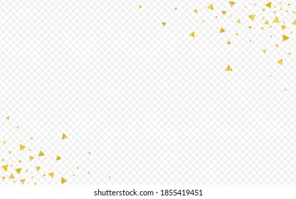 Golden Sequin Transparent Transparent Background. Glamour Shards Banner. Gold Shine Abstract Card. Dust Paper Background.