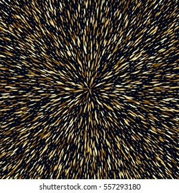 Golden sequins burst glitter background template. Firework blast vector illustration. Good for luxury poster banner advertising design.