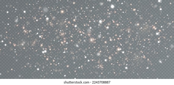 Golden sequins glow with many lights. Glittering dust. Luxurious background of golden particles.