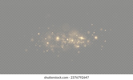 Goldene Sequenzen leuchten mit vielen Lichtern. Glitzender Staub. Luxuriöser Hintergrund der goldenen Teilchen.	