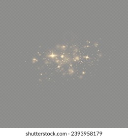 Goldene Sequenzen leuchten mit vielen Lichtern. Glitzender Staub. Luxuriöser Hintergrund der goldenen Teilchen.