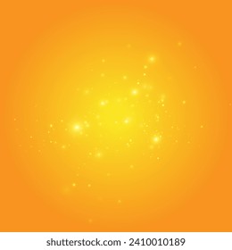 Golden sequins glow with many lights. Glittering dust. Luxurious background of golden particles.	
