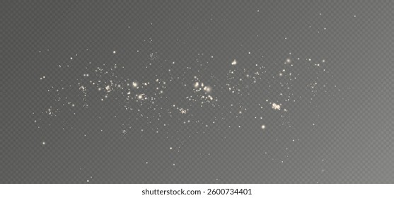 Golden sequins glow with many lights. Glittering dust. Luxurious background of golden particles.	