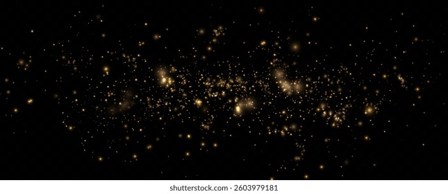	
Golden sequins glow with many lights. Glittering dust. Luxurious background of golden particles.	