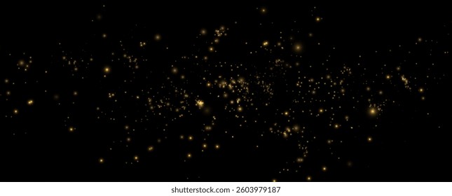 	
Golden sequins glow with many lights. Glittering dust. Luxurious background of golden particles.	