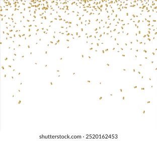 Collection dorée serpentine ruban festif cadre. Décoration de fête, confettis dessinés, couverture cadeau en spirale créative. élément en Abstrait isolé sur fond transparent. Illustration vectorielle
