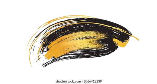 Golden shapes on dark background. Golden Speech bubbles 