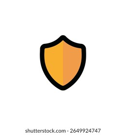 O escudo dourado protege os dados dentro da segurança do ciberespaço