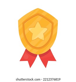 escudo dorado con premio estrella
