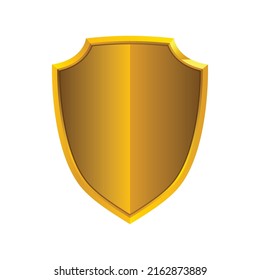 Ilustración del vector del símbolo Escudo dorado