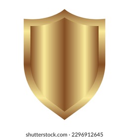 Golden Shield Vector Badge Design For Security and Power Design Elements, Guard Vector, Shield Vector For Army Tshirt Design