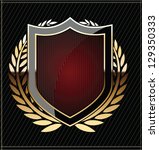 Golden shields with laurel wreath