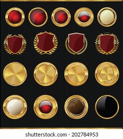 Golden shields, laurels and medals collection