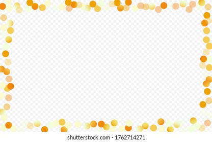 Golden Shine Abstrakter transparenter Hintergrund. Herzlichen Glückwunsch, knapper Hintergrund. Gelber Punkt, festlicher Hintergrund. Polka Light Invitation.
