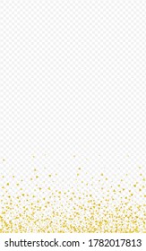 Fondo Transparente De La Luz Dorada Brillante. Postales de la secuencia navideña. El diseño festivo de las compartir amarillas. El fondo de la Novia Polvorienta.