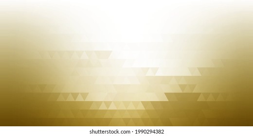 A golden shining background with a geometric texture. Design of presentations, invitations, business cards, festive posters, flyers. Vector illustration.