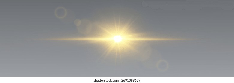La estrella dorada brillante explotó en rayos de luz brillantes.