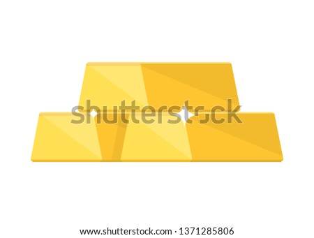 Golden shiny bars vector design illustration isolated on white background