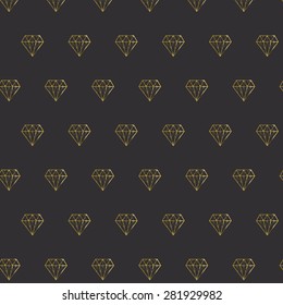 Goldenes glänzendes Diamantenmuster