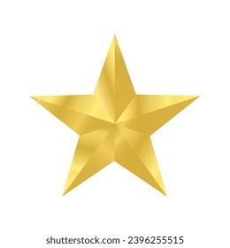 goldener glänzender Stern-Vektor