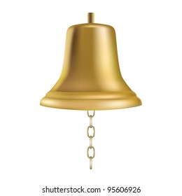 Golden ship's bell