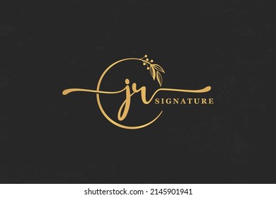 golden signature initial letter jr,j,r.. golden signature Handwriting vector logo design illustration image