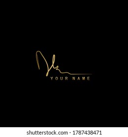 Golden Signature Logo D and K, DK Initial letter logo sign. Handwriting calligraphic signature logo template design.