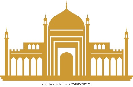 Golden Silhouette Vector Icon Set