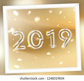 Golden Silver 2021 2022 2023 New Stock Vector (Royalty Free) 1248319834