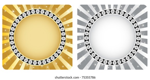golden and silver banner