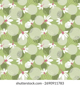 Patrón floral dorado y plateado con Abstractas flores de verano y hojas de palma sobre fondo oscuro. Colección textil oriental.