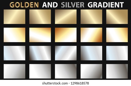 Golden and silver Gradient set.