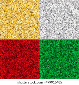Golden, Silver, Ryby and Emerald Shiny Glossy Texture. Background Repeat Structure.  Seamless Pattern Vector Illustration. EPS10