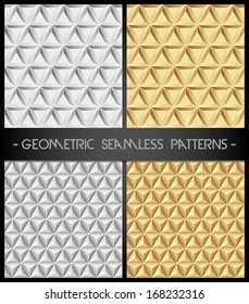 Golden & Silver Seamless Patterns SET 1