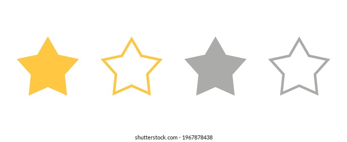 Golden and silver stars set on white background. Glitter elegant design elements. Celebration banner. Gold and gray shooting stars. Magic decoration. Children room decor. Vector illustration.