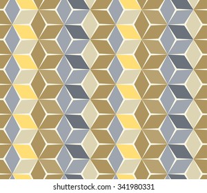 Golden and Silver texture. Geometric abstract. Vector seamless pattern.