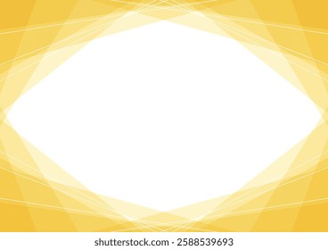Golden simple geometric frame, vector illustration