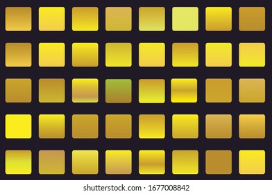 Golden simple gradient collection. big set of luxury elegance, blur cover background