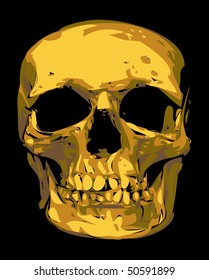 golden skull