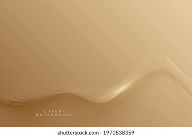 golden smooth lines shiny background