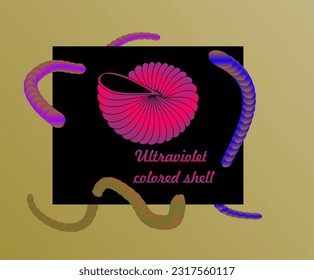 Golden snail image vector illustration, snail image