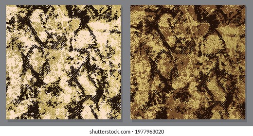 Golden Snake skin pattern. Texture snake. Animal print, snake skins design textile